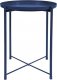 OEM Stolik okrągły metalowy w stylu Loft - ciemnoniebieski 3