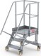 Lero Aluminiowy podest roboczy jezdny (wys. 74 cm, 3 stopnie, 4 koła) 1