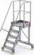Lero Aluminiowy podest roboczy jezdny (wys. 123 cm, 5 stopni, 4 koła) 1