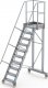 Lero Aluminiowy podest roboczy jezdny (wys. 245 cm, 10 stopni, 4 koła) 1