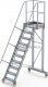 Lero Aluminiowy podest roboczy jezdny (wys. 245 cm, 10 stopni, 4 koła) 3