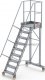 Lero Aluminiowy podest roboczy jezdny (wys. 221 cm, 9 stopni, 4 koła) 4
