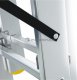 DRABEST Drabina aluminiowa, trzyelementowa, 14 stopni PRO (wytrzymałość: 150 kg) 2