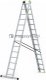 DRABEST Drabina aluminiowa, trzyelementowa, 14 stopni PRO (wytrzymałość: 150 kg) 10