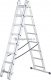 DRABEST Drabina aluminiowa, trzyelementowa, 8 stopni (wytrzymałość: 150 kg) 8