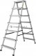 DRABEST Drabina aluminiowa, dwustronna, 7 stopni wytrzymałość: 125-150 kg (wytrzymałość 125 kg) 3