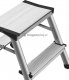 DRABEST Drabina aluminiowa, dwustronna, 8 stopni wytrzymałość: 125-150 kg (wytrzymałość 125 kg) 6