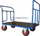 WiZ Wózek platformowy dwuburtowy, platforma z blachy. Wym. 1000x700mm (Ładowność: 400kg) 3