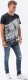 Ombre T-shirt męski bawełniany TIE DIY - grafitowy S1617 M 4