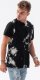 Ombre T-shirt męski bawełniany TIE DIY - czarny S1626 S 1