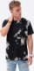 Ombre T-shirt męski bawełniany TIE DIY - czarny S1626 S 2