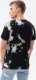 Ombre T-shirt męski bawełniany TIE DIY - czarny S1626 S 4