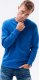 Ombre Bluza męska bez kaptura BASIC B978 - głęboki niebieski M 1