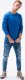 Ombre Bluza męska bez kaptura BASIC B978 - głęboki niebieski M 2