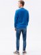Ombre Bluza męska bez kaptura BASIC B978 - głęboki niebieski M 3