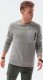Ombre Bluza męska bez kaptura - szara B1355 L 3
