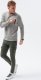 Ombre Bluza męska bez kaptura - szara B1355 L 4