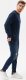 Ombre Bluza męska bez kaptura BASIC B978 - granatowa S 1