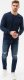 Ombre Bluza męska bez kaptura BASIC B978 - granatowa S 4