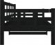 vidaXL vidaXL Łóżko dzienne, czarne, lite drewno sosnowe, 80x200 cm 9