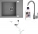 Zlewozmywak Kuchinox Zlewozmywak Granitowy + Bateria + Syfon + Preparat SHIRE 10