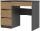 Biurko Topeshop Mijas Szare 98 cm x 51 cm 1