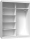 Topeshop SZAFA PRZESUWNA IGA 160 CM DRZWI 2 LUSTRA BIEL 2