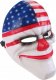 Korbi MASKA PAYDAY CLOWN WOLF HOXTON CHAINS DALLAS FLAGA 1
