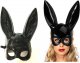 Korbi Maska króliczek playboy czarna hefner bunny uszy 1