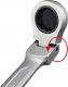 Korbi KLUCZ PŁASKO-OCZKOWY Z GRZECHOTKĄ ŁAMANY 10mm 2