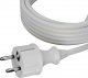 AWTools AWTOOLS PRZEWÓD Z WTYCZKĄ 1,5m 2x1,0 BIAŁY H05VV-F 2