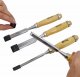 AWTools AWTOOLS ZESTAW DŁUT Z DREWNIANYMI UCHWYTAMI 4 SZTUKI 6/12/18/24 MM 4