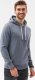 Ombre Bluza męska z kapturem BASIC B979 - jeansowa S 1