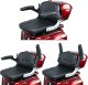 Bili Bike Czterokołowy skuter elektryczny SHINO QUADRO GEL czerwony (bordowy) 12