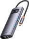 HUB USB Baseus 1x RJ-45 1x USB-C  + 3x USB-A 3.0 (WKWG070113) 1