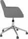 Krzesło biurowe vidaXL vidaXL Obrotowe krzesło biurowe, jasnoszare, tapicerowane tkaniną 4