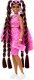 Lalka Barbie Mattel Barbie Extra Lalka Różowy strój Logo Barbie/Brązowe kucyki HHN06 4