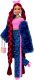 Lalka Barbie Mattel Barbie Extra Lalka Niebieski garnitur panterka/Bordowe włosy HHN09 4
