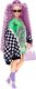 Lalka Barbie Mattel Barbie Extra Lalka Kurtka szachownica/Jasnoróżowe włosy HHN10 3