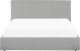 Beliani Łóżko z pojemnikiem tapicerowane 180 x 200 cm szare LORIENT! 6