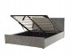 Beliani Łóżko z pojemnikiem welurowe 160 x 200 cm szare AMIENS! 1