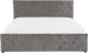 Beliani Łóżko z pojemnikiem welurowe 160 x 200 cm szare AMIENS! 5