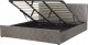 Beliani Łóżko z pojemnikiem welurowe 180 x 200 cm szare AMIENS! 1