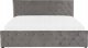 Beliani Łóżko z pojemnikiem welurowe 180 x 200 cm szare AMIENS! 5