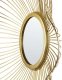 Beliani Metalowe lustro ścienne ⌀ 40 cm złote 4