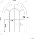 Beliani Metalowe lustro ścienne okno 69 x 89 cm czarne EMBRY! 5