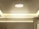 Lampa sufitowa Beliani Lumarko Lampa sufitowa LED metalowa biała z jasnym drewnem PATTANI! 1