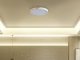 Lampa sufitowa Beliani Lumarko Lampa sufitowa LED metalowa biała z jasnym drewnem PATTANI! 2