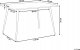 Beliani Stół do jadalni 120 x 80 cm efekt betonu z czarnym SANTIAGO! 9