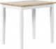 Beliani Stół do jadalni drewniany 60 x 80 cm jasny z białym BATTERSBY! 1